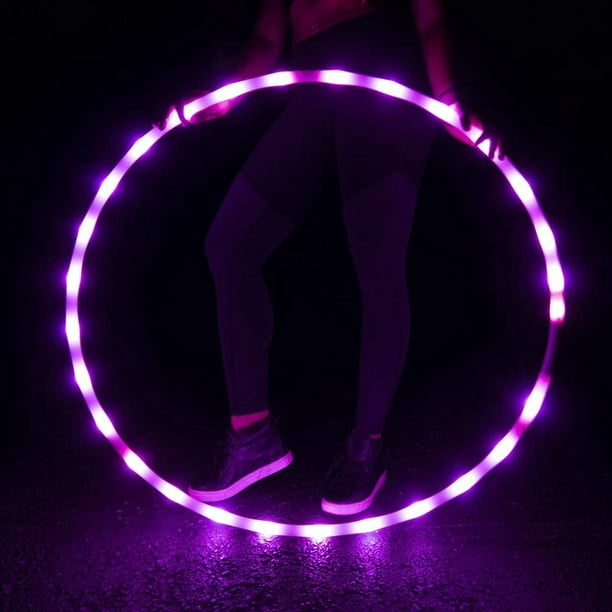 CRTEPST Light Up Glow Sport Rings Dance Toy for Sports Playing Exercise Updated 2020 LED Hoops for Kids Adults